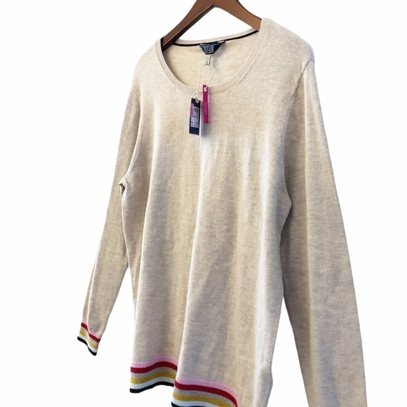 JOULES NWT Asha Rainbow Stripe Pullover Sweater Size 14 in Rainbow Heather - Picture 9 of 15